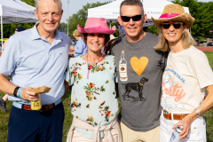 a group of people smiling